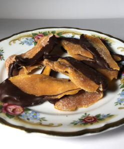Mango mit Maracaibo-Schokolade (65% Kakaoanteil)