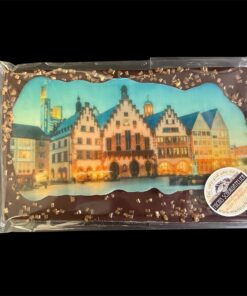 Maracaibo-Schokolade (65% Kakaoanteil) mit Frankfurter Römer (bunt)