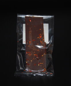 Maracaibo-Bruch (65% Kakaoanteil) mit Chiliöl und Chili, 50g