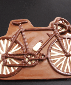 Fahrrad aus Vollmilch-Schokolade (40% Kakaoanteil)