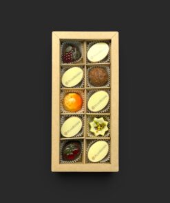 Geschenkschachtel mit 10 (Logo-) Pralinen