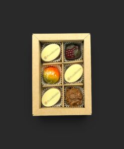 Geschenkschachtel mit 6 (Logo-) Pralinen (10 Schachteln)