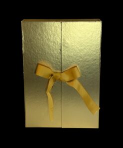 Goldener Adventskalender zum Aufklappen