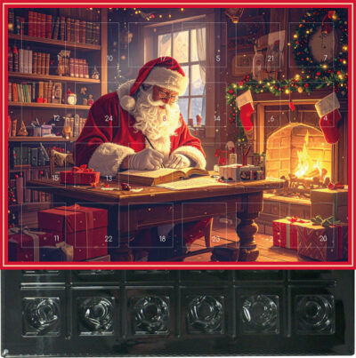 Adventskalender Nikolaus mit handgemachten Pralinen