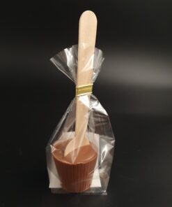 Trinkschokoladen-Lolli aus Vollmilchschokolade