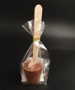 Trinkschokoladen-Lolli aus Vollmilchschokolade