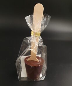 zartbitterer Trinkschokoladen-Lolli
