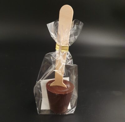 zartbitterer Trinkschokoladen-Lolli