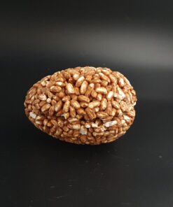 Puffreis-Ei mit Vollmilch-Schokolade Geschenkidee zu Ostern Nostalgie