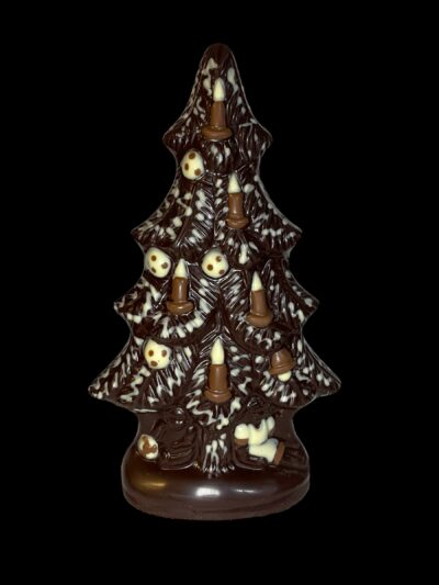 Großer Tannenbaum aus Schokolade handbemalt