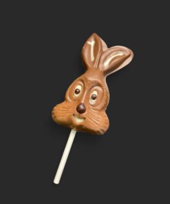 Hasen-Lutscher aus Vollmilch-Schokolade (40% Kakaoanteil) 18g