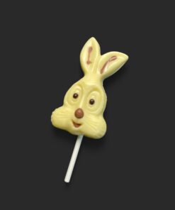 Hasen-Lutscher aus weißer Schokolade (36% Kakaoanteil), 20g