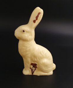 Nostalgischer Osterhase aus weißer Schokolade (36% Kakaoanteil), 70g