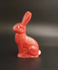 Nostalgischer Osterhase aus Erdbeerlade & weißer Schokolade, 70g