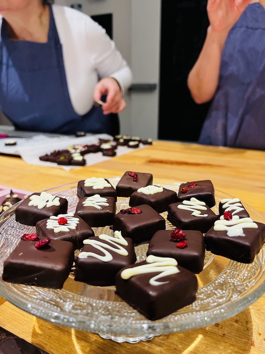 Weihnachliche Pralinen