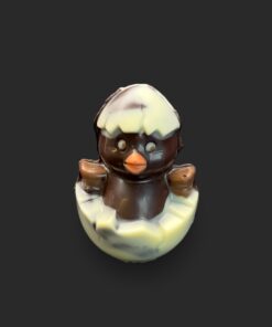 Küken im Ei aus Zartbitter-Schokolade (65% Kakaoanteil) 35g Vegan